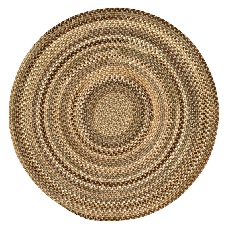 Homecoming River Rock Braided Rug Round image