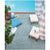 Sea Glass Ocean Blue Braided Rug Oval Roomshot image