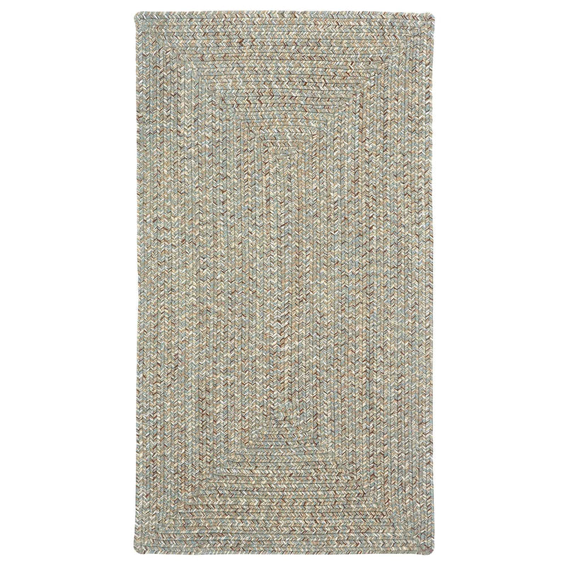 Sea Glass Spa Braided Rug Concentric image