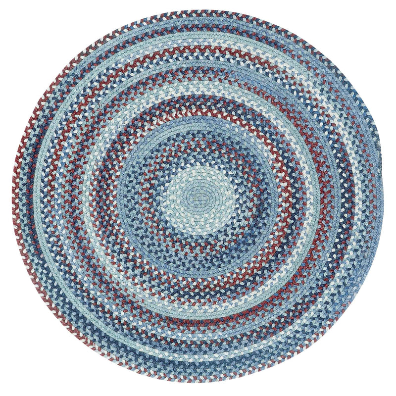 American Legacy Old Glory Braided Rug Round image