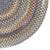 American Legacy Slate Blue Braided Rug Round Corner image