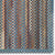 American Legacy Slate Blue Braided Rug Rectangle Corner image