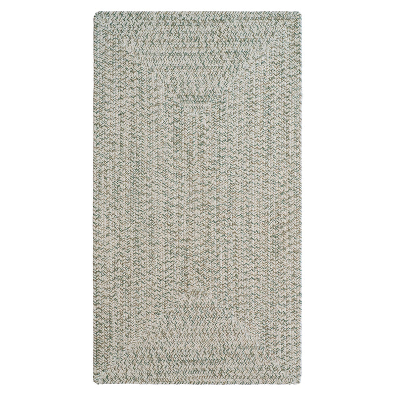 Stockton Light Green Braided Rug Concentric image