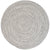 Stockton Light Gray Braided Rug Round image