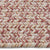 Stockton Light Red Braided Rug Concentric Cross Section image