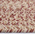 Stockton Light Red Braided Rug Oval Cross Section image