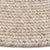 Stockton Light Brown Braided Rug Round Cross Section image
