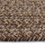 Stockton Dark Brown Braided Rug Oval Cross Section image