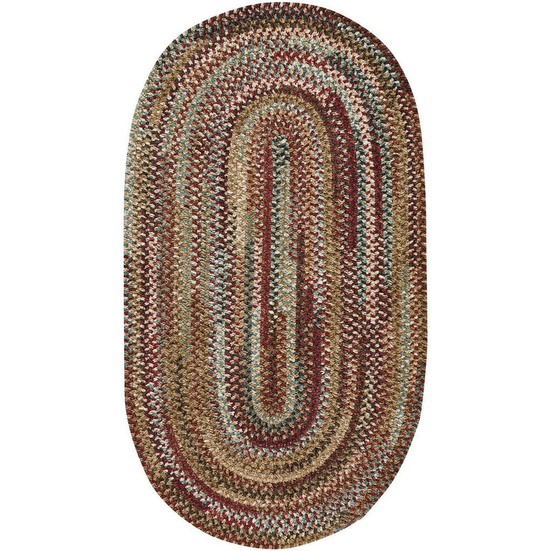 New Homestead Sundried Red Braided Rug Oval image
