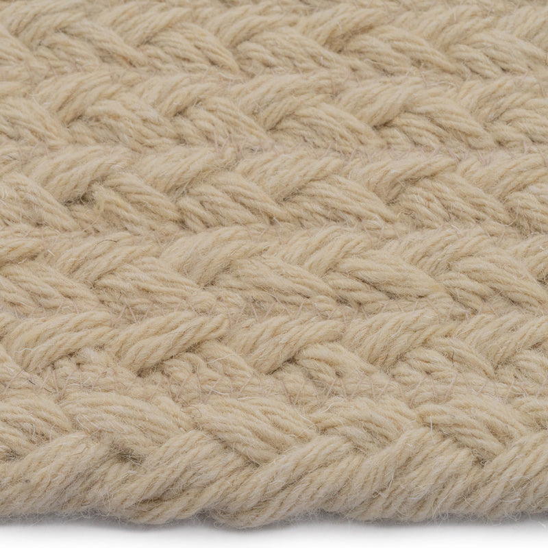 Naturelle Natural Braided Rug Cross-Sewn Cross Section image
