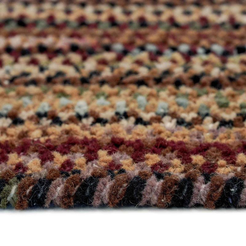 Cambridge Wineberry Braided Rug Oval Cross Section image