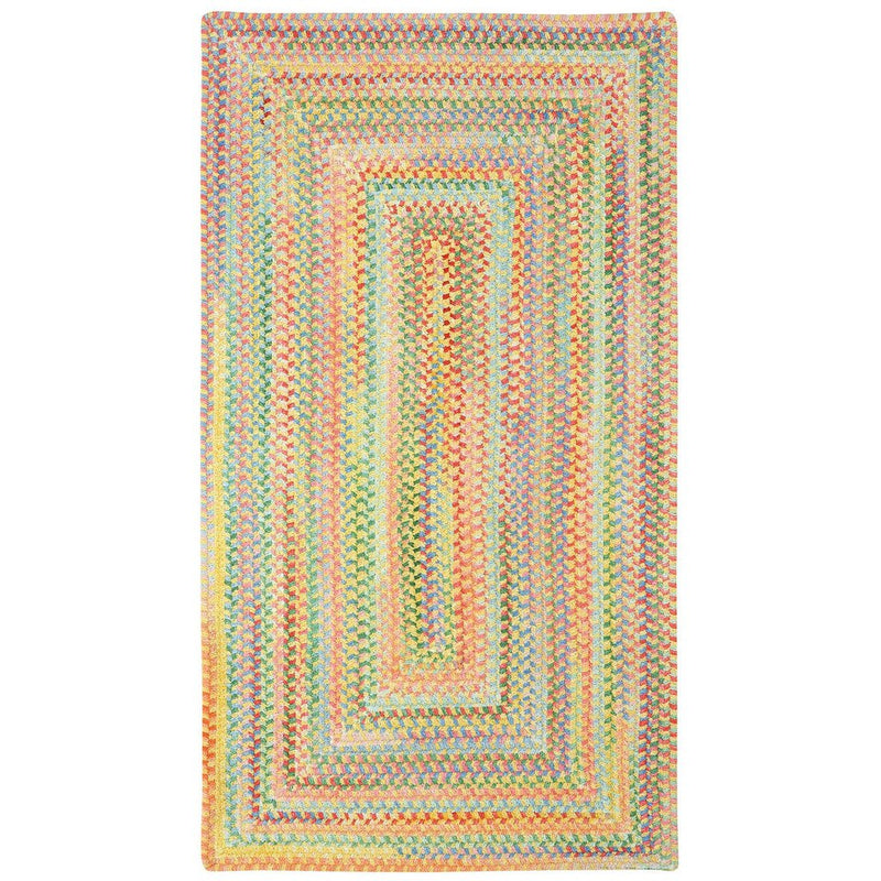 Cutting Garden Buttercup Braided Rug Concentric image