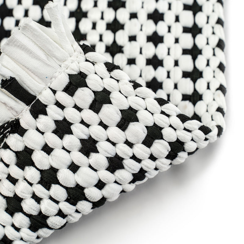 Novato Black White Multi Machine Woven Rug Rectangle Back image