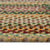 Bear Creek Wheat Braided Rug Concentric Cross Section image
