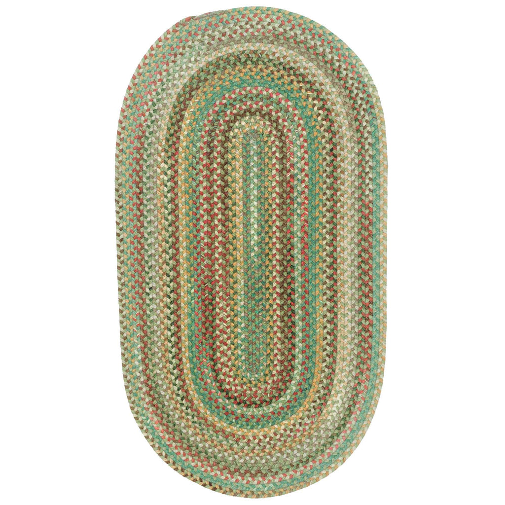 Capel Rugs Eaton Wool Soft Chenille Braided Country Oval Rug Multicolor 900