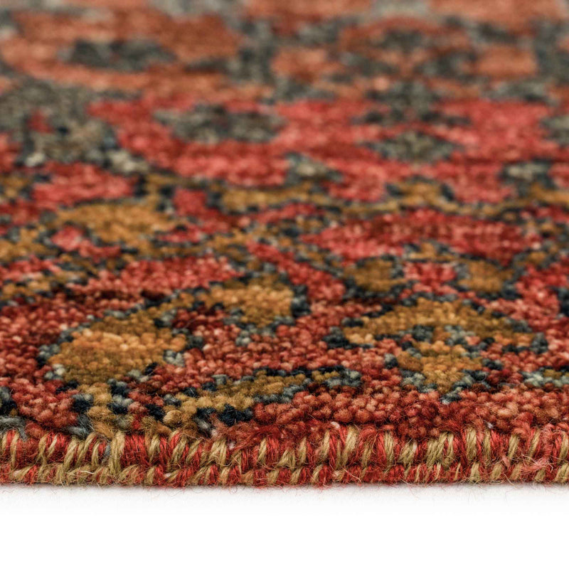 Pinnacle Coral Hand Knotted Rug Rectangle Cross Section image