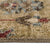 Charise-Keshan Champagne Hand Knotted Rug Rectangle Cross Section image
