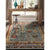 Charise-Shirvan Blue Amber Hand Knotted Rug Rectangle Roomshot image