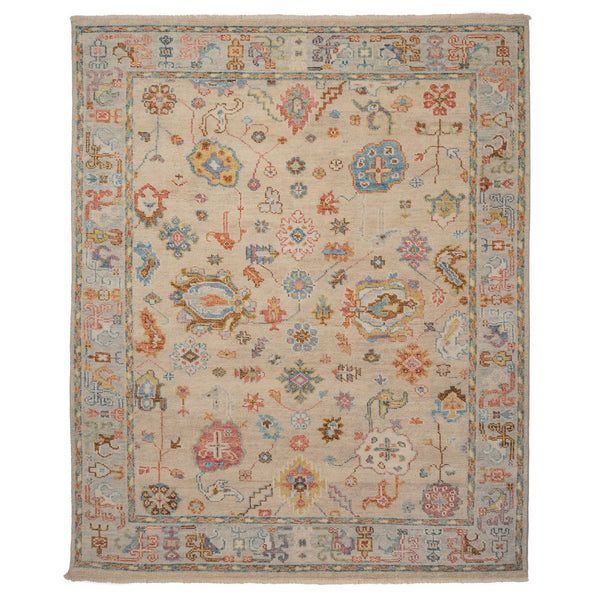 Verve Ecru Multi Hand Knotted Rug Rectangle image