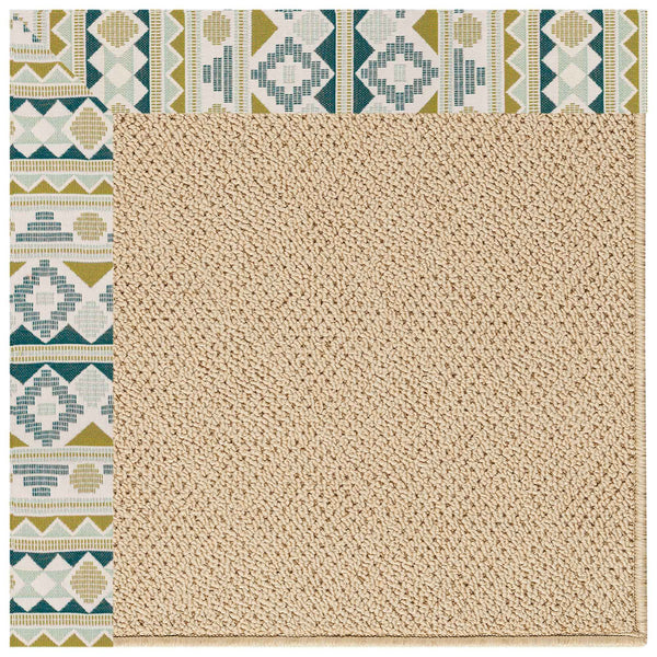 Creative Concepts-Cane Wicker Inca Lime Indoor/Outdoor Bordere Rectangle Corner image