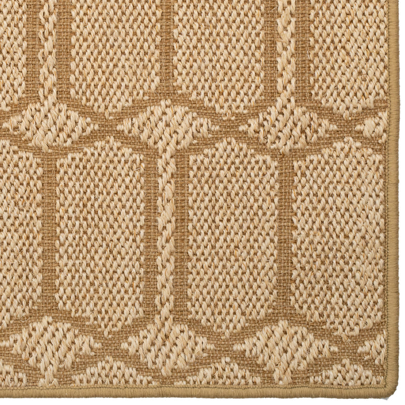 Petra Sand Machine Woven Rug Rectangle Corner image