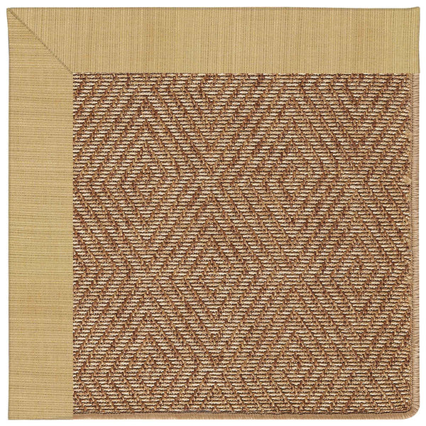 Islamorada-Diamond Dupione Bamboo Indoor/Outdoor Bordere Rectangle Corner image