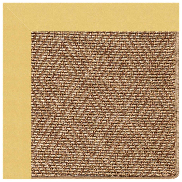 Islamorada-Diamond Canvas Canary Indoor/Outdoor Bordere Rectangle Corner image