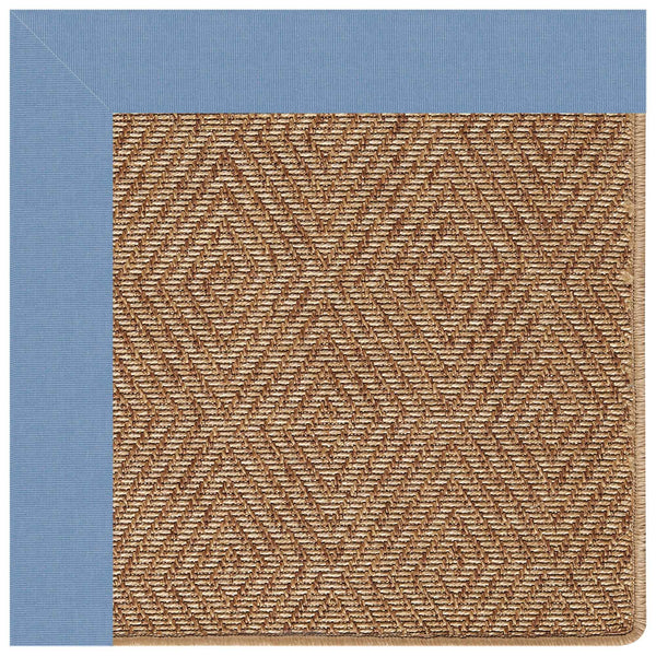 Islamorada-Diamond Canvas Air Blue Indoor/Outdoor Bordere Rectangle Corner image