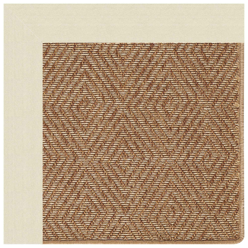 Islamorada-Diamond Canvas Sand Indoor/Outdoor Bordere Rectangle Corner image