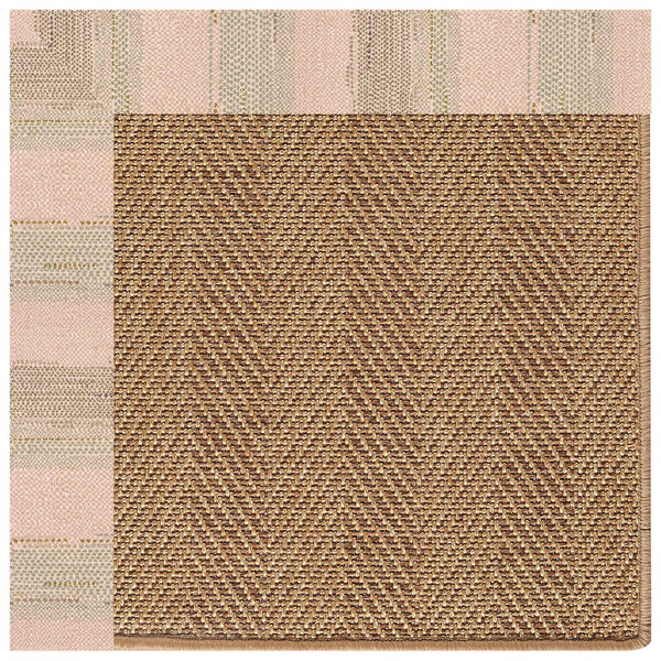 Islamorada-Herringbone Sicily Olive Indoor/Outdoor Bordere Rectangle Corner image