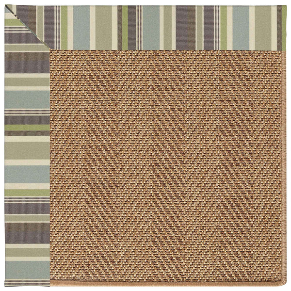 Islamorada-Herringbone Brannon Whisper Indoor/Outdoor Bordere Rectangle Corner image