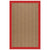 Islamorada-Herringbone Canvas Jockey Red Indoor/Outdoor Bordere Rectangle image