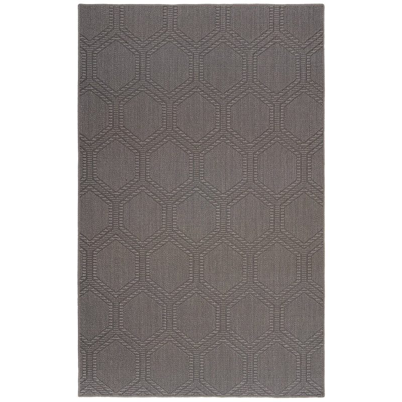 Reed Graphite Machine Woven Rug Rectangle image