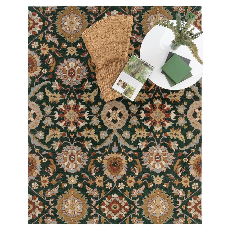 Azari-Keshan Evergreen Hand Tufted Rug Rectangle Roomshot image
