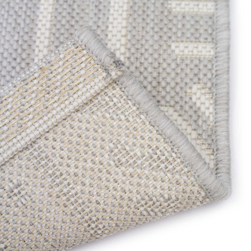 Finesse-Mali Cloth SIlver Machine Woven Rug Rectangle Back image