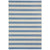 Finesse-Stripe Capri Blue Machine Woven Rug Rectangle image