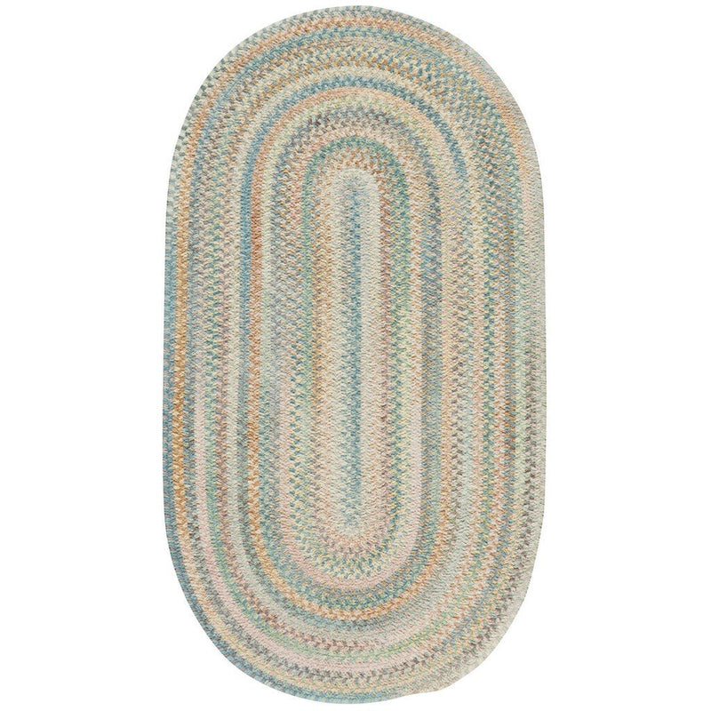 Synergy Blue Opal Braided Rug Oval image