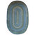 Bailey Delphinium Blue Braided Rug Oval image
