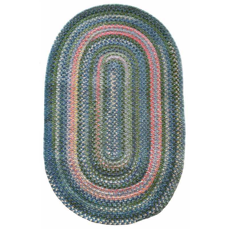 Bailey Forget Me Not Braided Rug Oval image