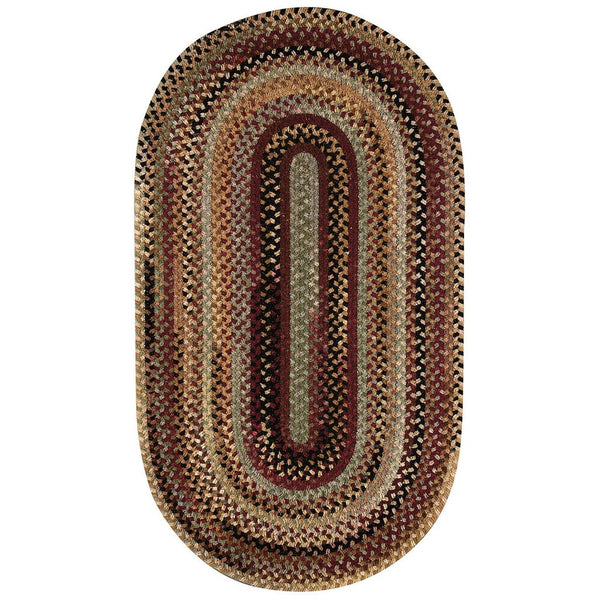 Cambridge Wineberry Braided Rug Oval image