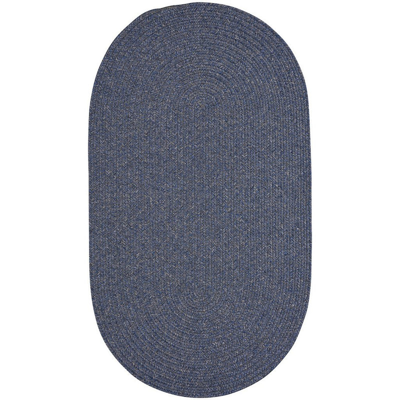 Simplicity Water Braided Rug Oval image