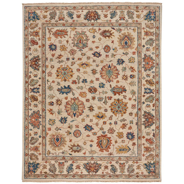 Charise-Chobi Ivory Multi Hand Knotted Rug Rectangle image