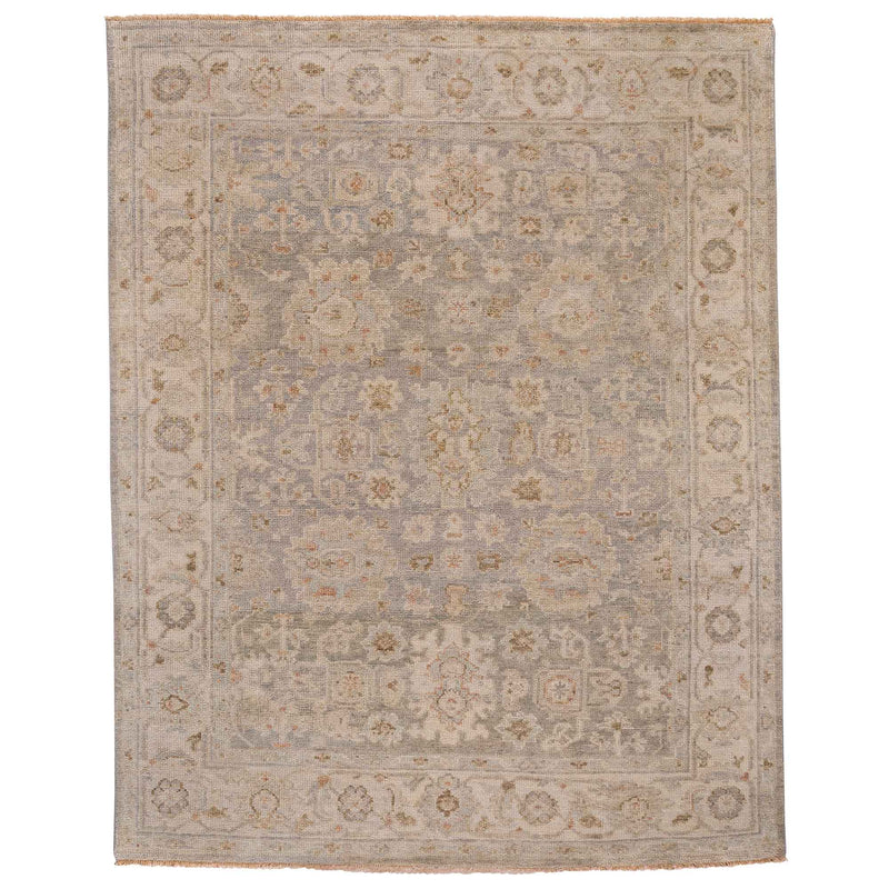Braymore-Keller Silver Ivory Hand Knotted Rug Rectangle image