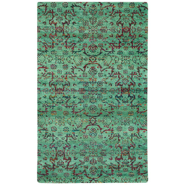 Carousel-High Wire Candy Apple Hand Knotted Rug Rectangle image