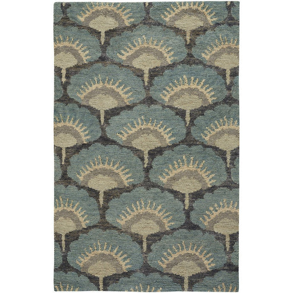 Isobel Oasis Blue Hand Knotted Rug Rectangle image