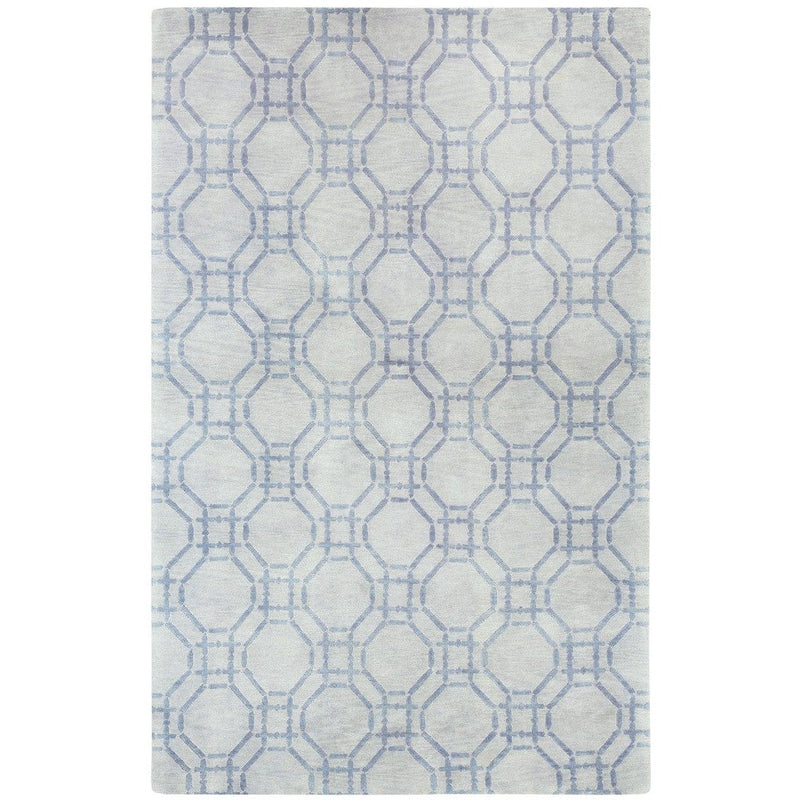 Ring Grey Hand Knotted Rug Rectangle image