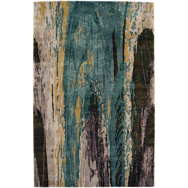 Phantom-Illusion Multi Hand Knotted Rug Rectangle image