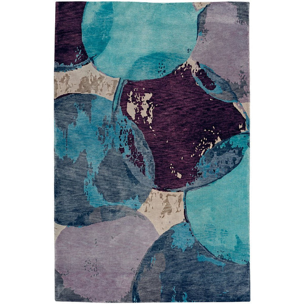 Phantom-Mirage Blue Haze Hand Knotted Rug Rectangle image