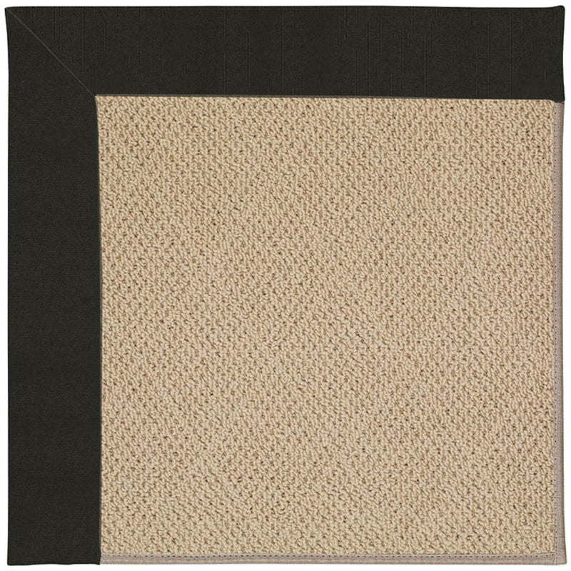 Creative Concepts-Cane Wicker Canvas Black Machine Tufted Rug Rectangle image
