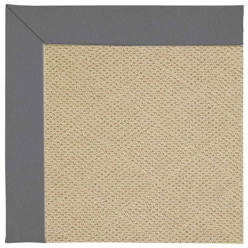 Creative Concepts-Cane Wicker Canvas Charcoal Machine Tufted Rug Rectangle image
